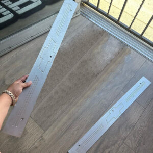 Billet Chevy engraving step pillars